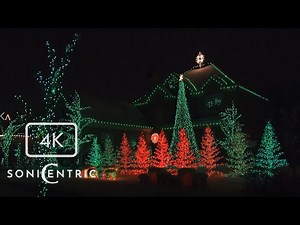 Christmas Lights & Holiday Symphony Music | 4K Holiday Classroom Visual | Produced by SoniCentric