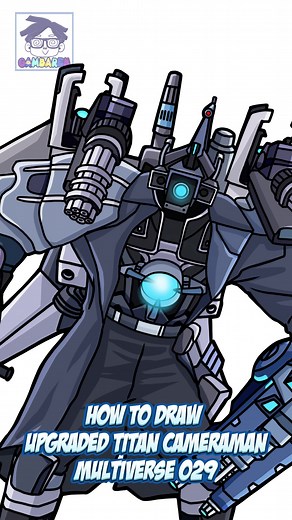 How to Draw Titan Cameraman from Skibidi Multiverse
