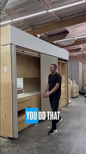 Pocket Doors: The Cleanest Cabinet Feature #customcabinets #cabinetdesign #premiumcabinetry