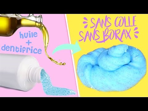 RECETTE SLIME SANS COLLE SANS BORAX COMMENT FAIRE DU SLIME AVEC INGREDIENTS DE LA MAISON ?⎮Reva ytb