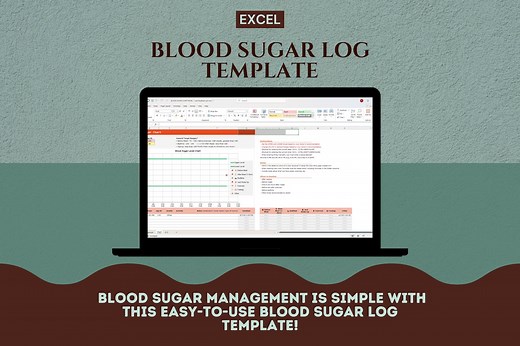 Blood Sugar Log Excel Template | Diabetes Tracker for Glucose, Insulin & Activity - Etsy
