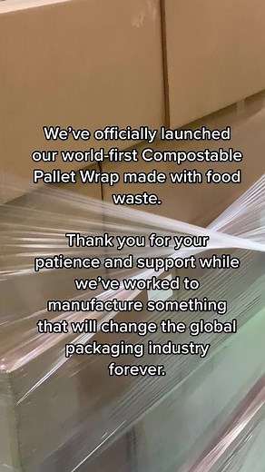 We've officially launched our world-first Compostable Pallet Wrap, made with food waste. It's taken close to four years, but we've done it! Our launch significantly decreases Australia's need to import stretch wrap from other parts of the world. We're all very proud and very excited! If you'd like more information, want to join our international waitlist or get details on how you can partner with us, please contact our Head of Business Development, Jaclyn, at sales@greatwrap.co 🤍