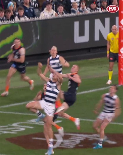 Just remind me. What did Geelong lose by? Oh, 4 points. And what was it deprived of by this absolute clanger? That is 6 points. So, 6 minus 4 = plus 2 to Geelong, for record @GeelongCats