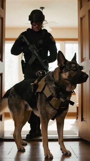 This K9 Commands Tactical Searches Like a Pro 🛡️