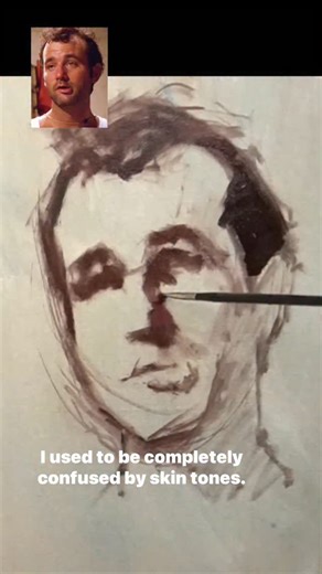 Chris Fornataro (Paint Coach) on Instagram: "I used to be completely confused by skin tones. I would stare at a face and wonder if I was seeing purple or green or red, and the more I thought about it, the more overwhelmed I got. Mixing paint felt like guessing, and my portraits never quite felt right. What finally cleared things up for me was understanding the color map of the face. Instead of thinking in random colors, I started thinking about where certain colors naturally show up. The cheeks,