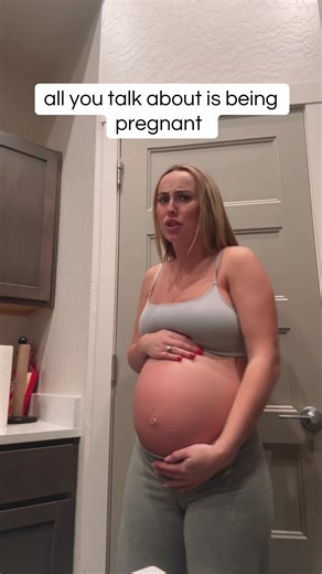 belly button is boutta poppp #fyp #pregnant #babybump #26weekspregnant #ftm