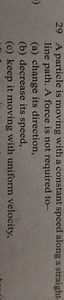 29 A particle is moving with a constant speed along a straight.... | Filo