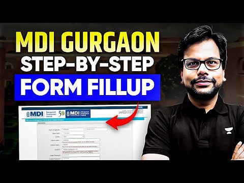 MDI 2026-28 Form Filling Step By Step Guide | MDI Selection Criteria & Registration - Amiya Sir
