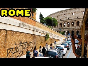 Seeing all the Sights! Double-decker Bus Tour around Rome, Italy [4K]