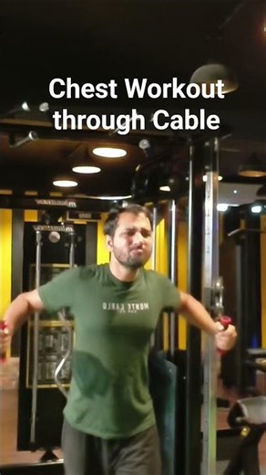 Chest Workout through Cable #Shorts