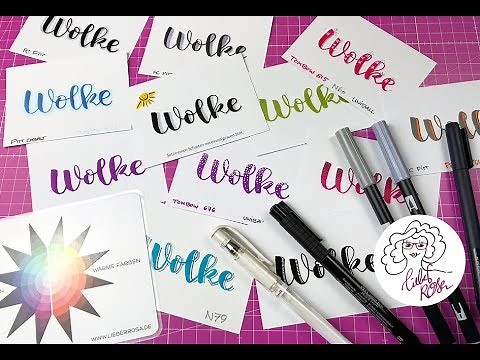 Handlettering Schatten und Licht Lettering DIY Tutorial Modern Calligraphy