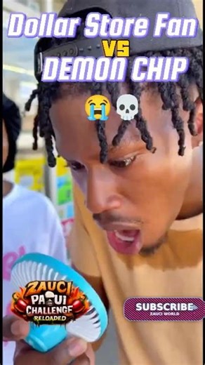 Dollar Store Fan vs DEMON CHIP 😭💀 (He Failed BAD) #shorts