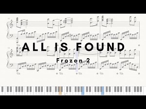 All Is Found (Frozen 2) Sheet Music Piano Solo / 겨울왕국 2 OST