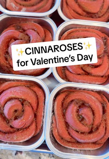 🌹RED VELVET Cinnaroses have the color and tang you love from your favorite cake, with the toasty spice of a classic cinnamon roll, a BUTTERMILK cream cheese frosting, and the BEST part?!? THEY'RE ROSES! 🌹 📝Recipe adapted from the @ImHungryForThat blog #valentinesday #cinnarose #cinnamonrollrose #redvelvetcinnamonrolls #baking