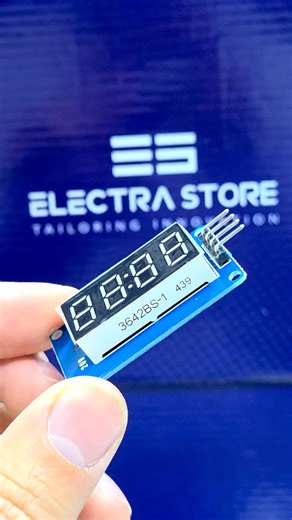 ⏱️ HW-069 4-Digit 7-Segment Display – TM1637 Driver شاشة رقمية 4 خانات مثالية لعرض الوقت، العدادات، والبيانات في مشاريع الإلكترونيات 👌 تعتمد على درايفر TM1637 لسهولة التوصيل مع المتحكمات 🔥 ✔️ 4-Digit 7-Segment Display ✔️ حجم 0.36 بوصة ✔️ شريحة تحكم TM1637 ✔️ توصيل بسلكين فقط (CLK / DIO) ✔️ متوافق مع Arduino وMicrocontroller #TM1637 #7Segment #HW069 #Arduino #Electronics ⏱️⚡
