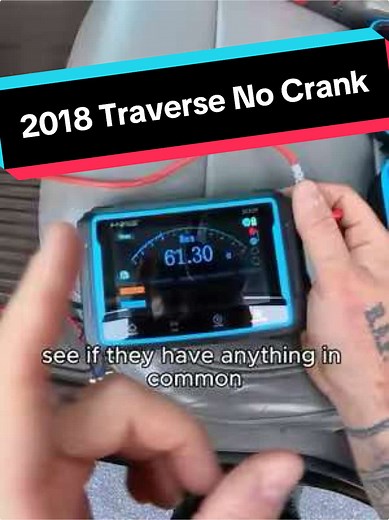 Come diagnose a no crank concern on this 2018 Traverse with me! #justwingingitgarage #dealertech #chevrolet #topdon #fnirsi