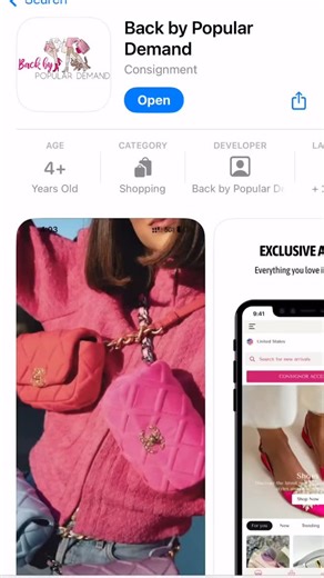 ✨ IT’S HERE. AND IT CHANGES EVERYTHING. ✨ We just launched our official Back By Popular Demand app — and it’s your one-tap access to everything you love 💕 📲 One button on your phone. 💰 Instant consignor access — check how much money you’ve made on pieces you no longer wear 🛍 Shop the newest, hottest arrivals the second they drop 🚫 No scrolling. No searching. No website hopping. ✨ Just straight to the magic. Whether you’re here to cash in, shop designer for less, or stay plugged into everyth