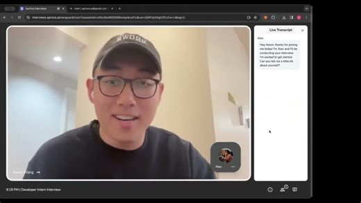 Live technical interview by an AI | Kevin Gump