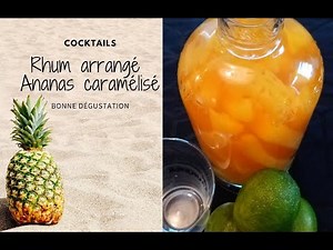 Rhum arrangé ananas flambé 🍍🍹/ Punch / Rum cocktails