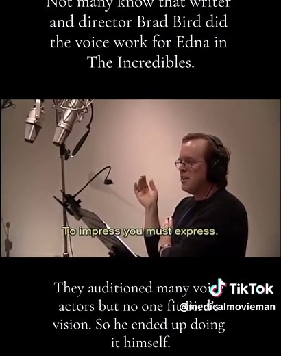 Brad Bird: The Voice of Edna Mode in The Incredibles