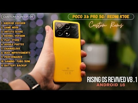 Rising OS v8.1 (A16) Review for POCO X6 Pro 5G 🔥 | Full Custom ROM Review, Gaming & Battery Test 🚀