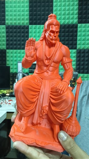 3d print hanumanji murti with high detailed 3d model printed on bambulab a1 3d printer #3dprinting