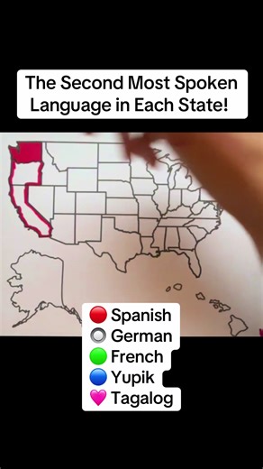 Second Most Spoken Languages Across USA States