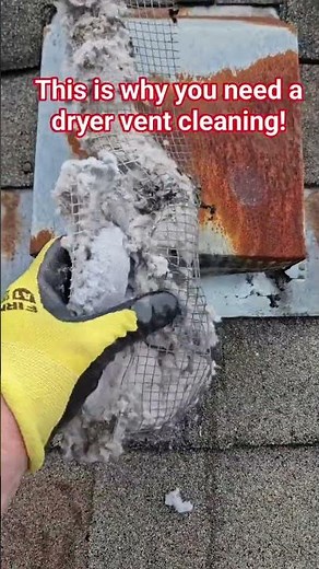 Massive Dryer Vent Cleaning 2 Transformation 🔥 | Dangerous Lint Removal & Fire Prevention