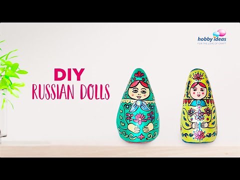 DIY Russian Dolls | Doll Painting | Easy Matryoshka Doll Painting Tutorial