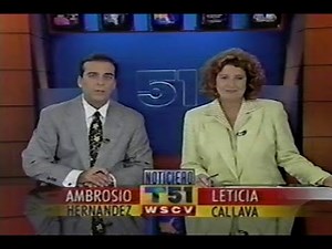 WSCV TV Telemundo Noticiero 51 Miami July 8, 1997