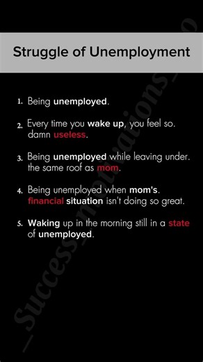 The Silent Struggle of Unemployment #UnemploymentStruggle #LifeStruggles