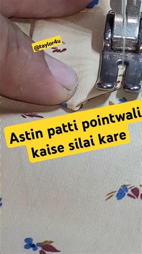 Sew a Sleeve placket Pointed #shortstrends #tailorideas #sewing