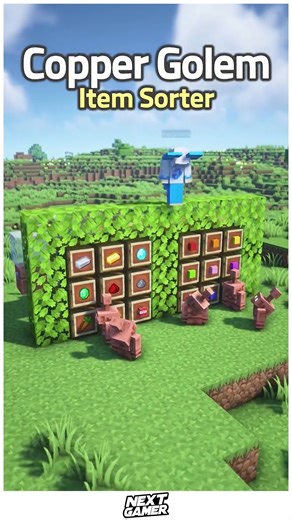 ⚙️ Creative Copper Golem–Style Item Sorting System for Smarter...