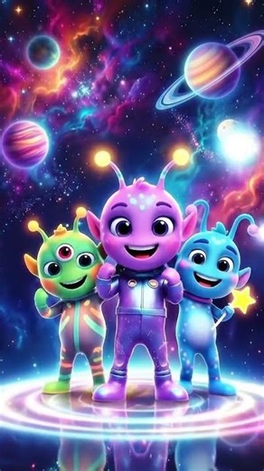 LAMA LAMA LUM LUM 👽Alien Dance Party! ✨ Dudi Dudi Dam Dam Style #shorts #kidsongs