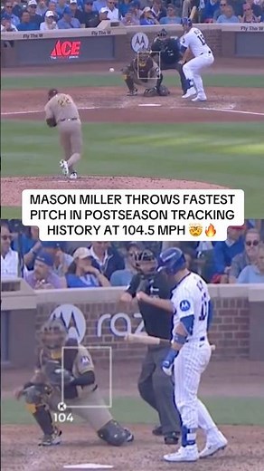 Mason Miller throws fastest pitch tracking 104.5 MPH #mlb #baseball #padres