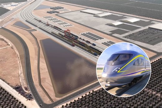 California High-Speed Rail Finally Finished Building Its First Massive 150-Acre Hub — Paving The Way For Track-Laying