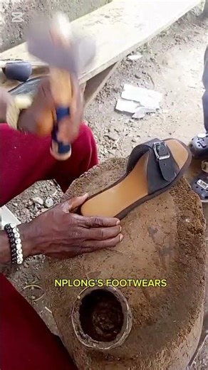 Handmade Leather Slippers with Sleek Buckle#viral