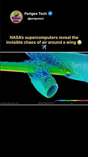 NASA Shows the Invisible Chaos of Air 😳 #shorts #nasa #science #technology #engineering #aviation