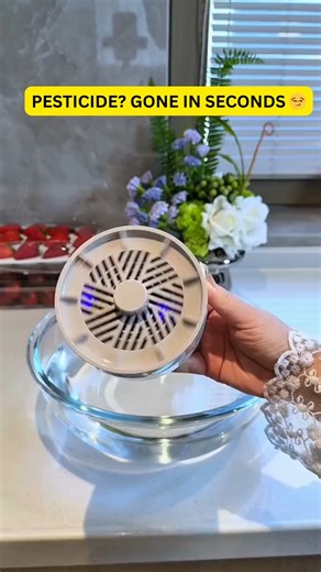 ViralGadgets Studio on Instagram: "Link in Bio 🔗 🥦🍎 Pesticides, dirt & hidden residue GONE in minutes! This Wireless Ultrasonic Cleaner uses micro-bubbles to purify fruits & veggies for safer, fresher eating 🫧✨ #SmartKitchen #CleanEating #CoolGadgets #AmazonFinds #KitchenHacks #HealthyLiving #TikTokMadeMeBuyIt #FYP"