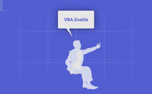 打开Office宏权限以启用VBA功能，运行和保存VBA代码