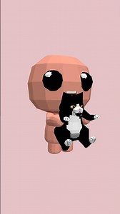 Isaac and the guppy :D testing out Blockbench a bit #3d #bindingofisaac #repentance