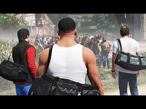 Franklin, Michael y Trevor en un APOCALIPSIS ZOMBIE en GTA 5