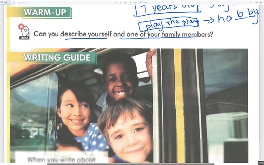 【写作框架句子写作book1】Unit1 怎样描写我和家人？