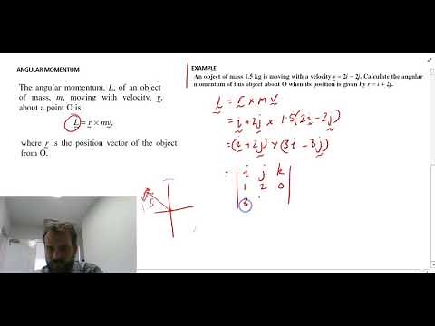 Vectors Calculating Angular momentum using the vector product