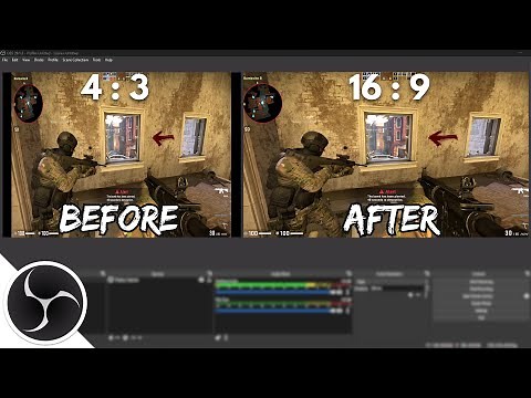 HOW TO RECORD 4:3 STRETCHED RESOLUTION IN OBS