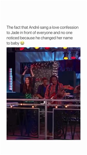 he got beck singing along to a love song about his gf😭 In “Jade Gets Crushed” from Victorious, André performs 365 Days, a song he secretly wrote about Jade. The lyrics are basically a full love confession — talking about wanting someone every single day of the year — and he even stayed up all night writing it. The only reason no one figures it out is because he swaps her name for “baby,” which somehow keeps everything under the radar. For Jade, the song hits differently. Even if no one openly s