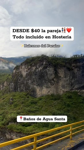 Hospedaje en hosteria en 📍Baños de Agua Santa ✨ Reserva al 📲0958698404 ✅Incluye : Habitaciones confortables 🛏️🛋️ Desayuno incluido ☕️ Piscina temperada 🏊🏼 Baño privado, agua caliente 🛀🏼 Internet, garaje 🚌 Uso de áreas verdes y miradores 🍃📸 📍Baños de Agua Santa, Lligñay vía al Triunfo a 5 minutos del centro de la ciudad ✨📸 y al inicio de la ruta a las cascadas y ruta casa del árbol 📲🇪🇨 #bañosdeaguasanta #bañosecuador #hotel #ecuador | Hostería Balcones del Paraíso l Hospedaje en B