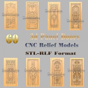 60 Wooden Door 3D STL Files - CNC Router Engraving Designs - Download - Etsy