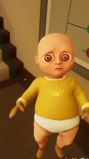 This baby is sitting quietly but its creepy eyes are telling everything! 😨👀 #Shorts#horror