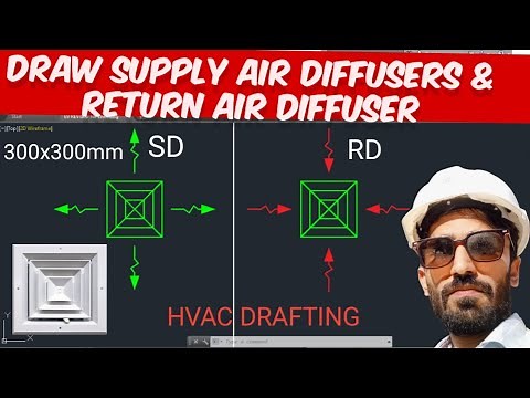 How to Draw Return & Supply Diffuser Grill in AutoCAD??HVAC Diffuser Drafting#ductdesign #diffusers